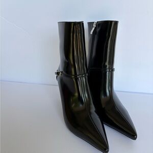 Billini Glossy Black Heeled Boots